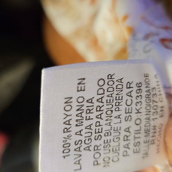 Umgee Open Front Tropical Floral Sz M/L - Picture 9 of 9